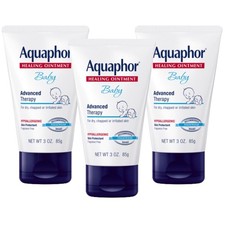3 Pack Aquaphor Baby Healing Ointment Advanced Therapy - Diaper Rash: 3 Oz Each