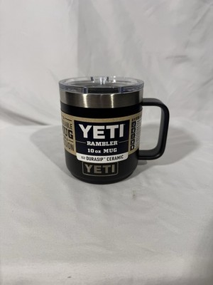 新品未使用 YETI Rambler 10oz Mug ブラック&ホワイト Yeti 10oz Rambler Mug Durasip Ceramic Black New with Sticker