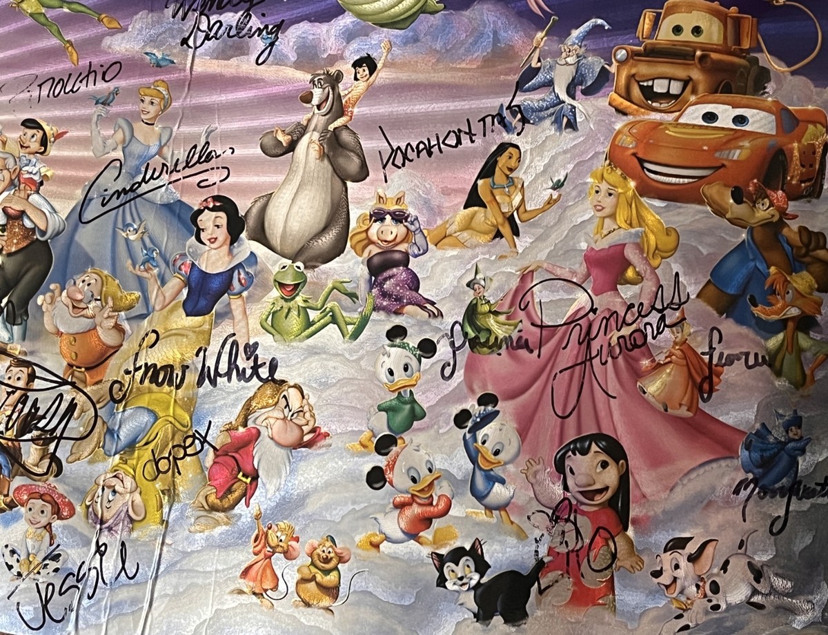 Walt Disney World Where Dreams Come True Character Poster in Tube