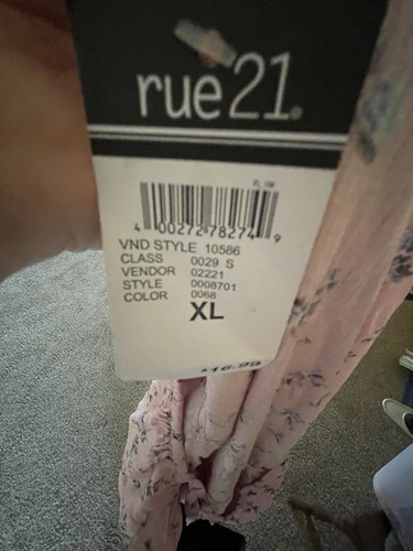 Rue 21 Kurzarm Top rosa geblümt Größe XL - Bild 5 von 5