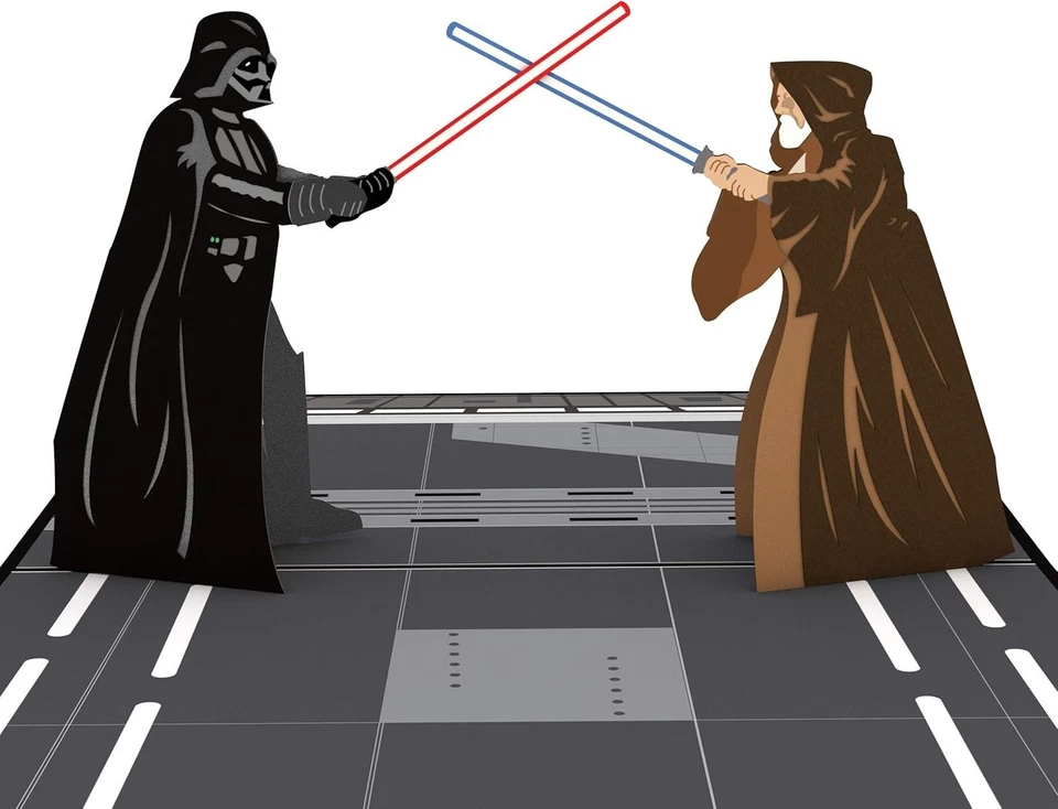 Lovepop Star Wars Obi-Wan vs. Darth Vader Pop-Up 3D Greeting Card - Image 4 of 4
