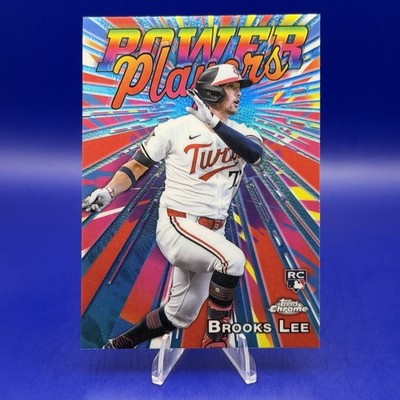 2025 Topps Chrome Brooks Lee Power Players #PP-23 Rookie RC Minnesota Twins