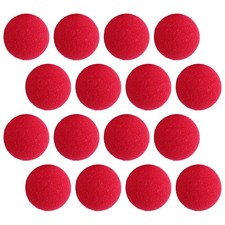 2 Pieces Red Rubber Clown Nose Sponge Carnival Cosplay Prop Decor