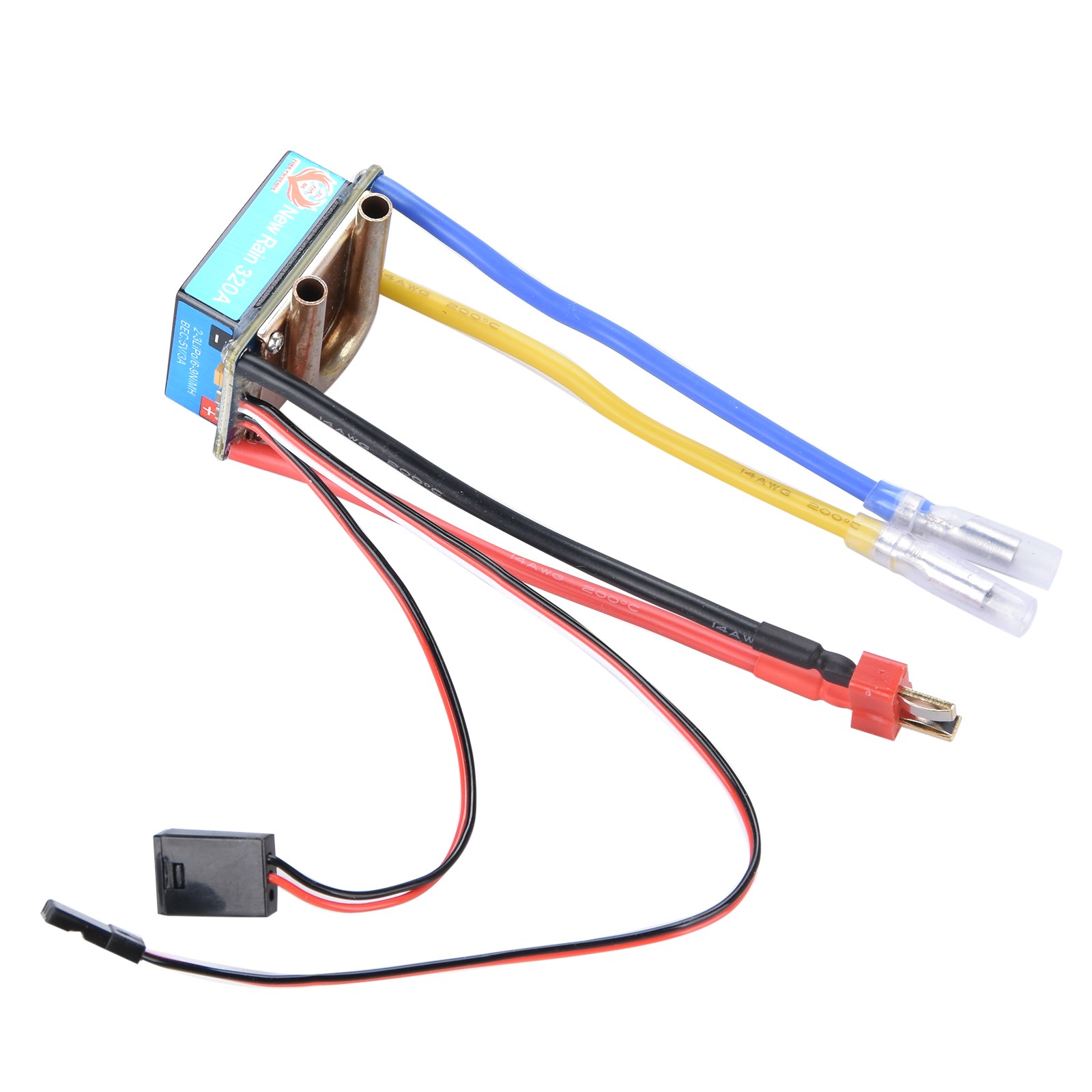 Waterproof Brushed ESC 320A 2-4S 5V/3A For 550 775 brushed Motor RC Car Boat