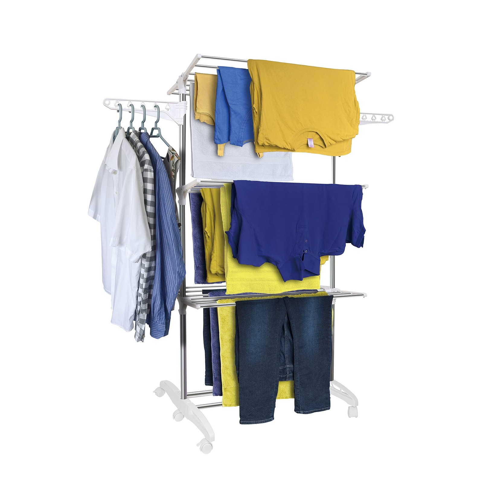 Hyfive Clothes Drying Rack 3 Tier Airer Portable - White / Airer Onlycm - Image 3