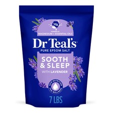 Dr Teal's Epsom Salt Magnesium Soak, Soothe  Sleep with Lavender, 7 lbs