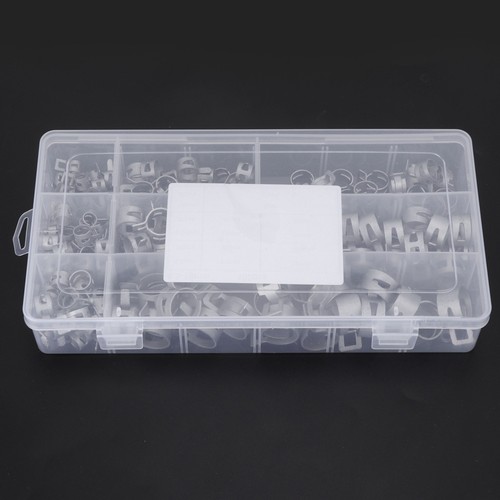 160Pcs Hose Clamps Silver 304 Stainless Steel Spring Clip For Fuel - Picture 13 of 22