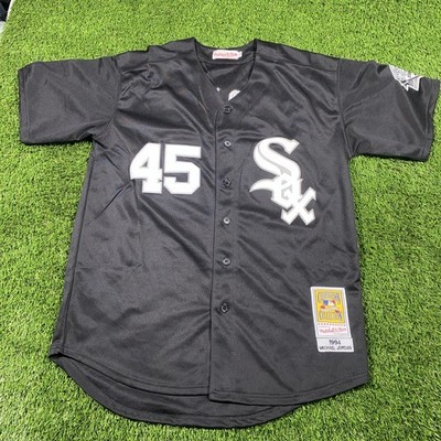 Michael Michael Jordan Chicago Whitesox Jersey Mens 44 Mitchell Ness Black