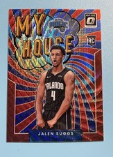 Jalen Suggs RC My House RED WAVE Prizm 🏀 2021-22 Panini Donruss Optic Rookie