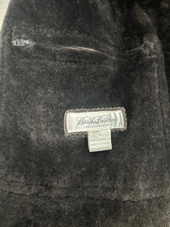 Abrigo de piel de oveja Brooks Brothers en excelente estado - mediano/grande Foto 4 de 4