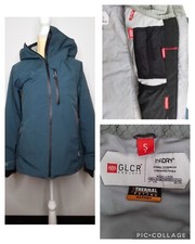 686 Glcr Project Waterproof Hooded Insulated Jacket Blue Women's S #j1578