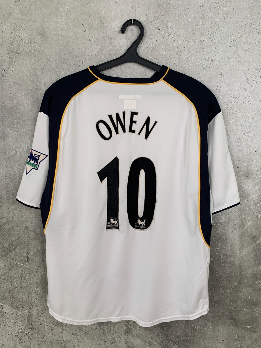 LIVERPOOL 2001 2002 2003 AWAY FOOTBALL SHIRT #10 OWEN REEBOK