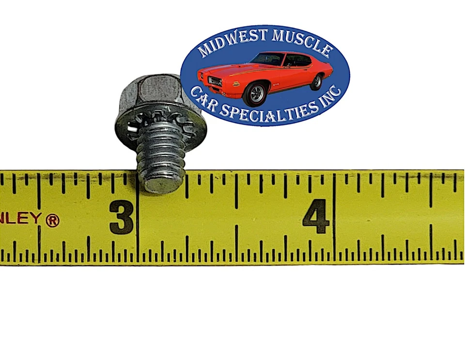 GM Chevy Cadillac Olds eixo traseiro tambor freio roda cilindro parafusos 4 peças MM - Imagem 4 de 4