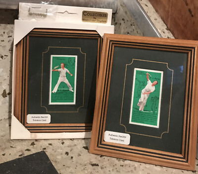 tobacco cards ebay Tobacco Cigarette Cards Tennis- Authentic Pre 1939- 2 Framed Cards- #’s 2 &  41