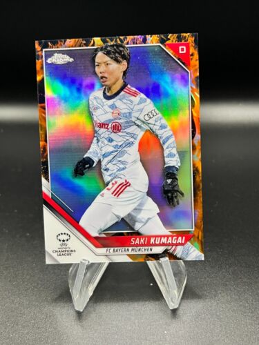 2020-21 Topps Chrome UEFA Women's Saki Kumagai Inferno /75 #31