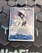 One Piece Card Game Ms. All Sunday OP01-079 Romance Dawn English Foil Rare