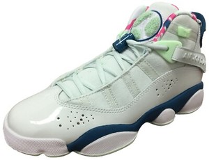 GS 323399 003 Jordan 6 Rings Barely Grey//White-Green Abyss