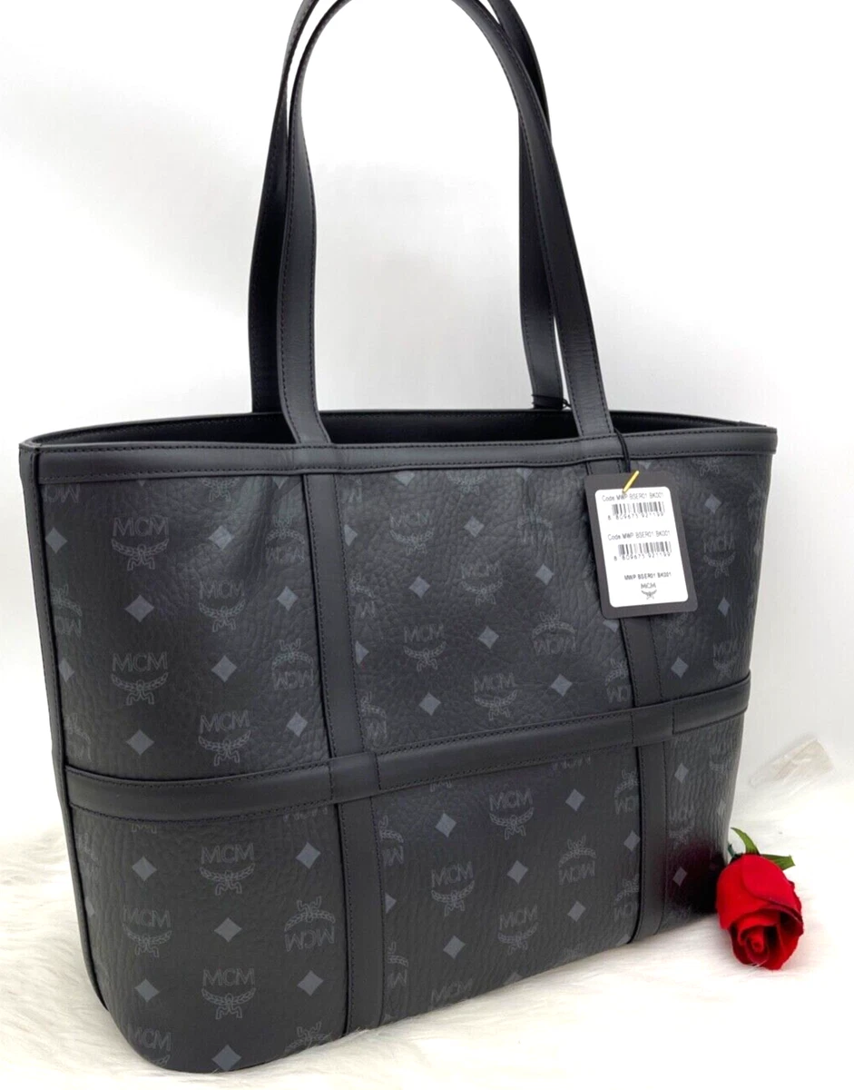 Men's Car Medium East-west Tote Bag in Black