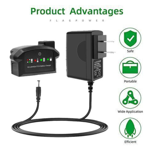 For BLACK & DECKER LCS1620 LBXR20 20Volt MAX Lithium Battery Charger LCS1620 - Picture 7 of 14