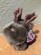 1994 MJC Puffkins 5" Bean Plush Stuffed Toy Gus the Chocolate Moose W/Tag