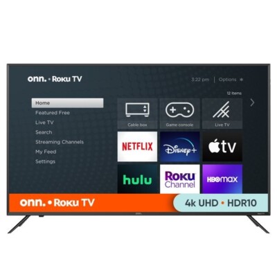 Onn. 50  Class 4K UHD (2160P) LED Roku Smart TV HDR - FREE SHIPPING