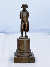 19th C Bronze Statue France Emperor Napoleon Bonaparte Waterloo Battle War