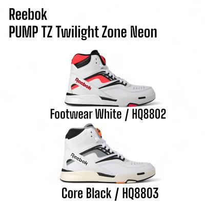 Reebok PUMP TZ Twilight Zone Neon 8802 White HQ8803 Black US Men