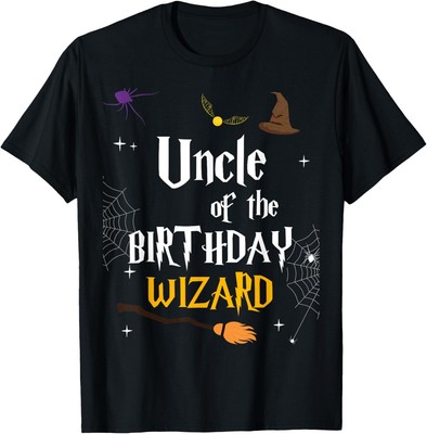 Uncle of Birthday Wizard Magic Theme 10th Birthday Outfit T-Shirt Hoodie