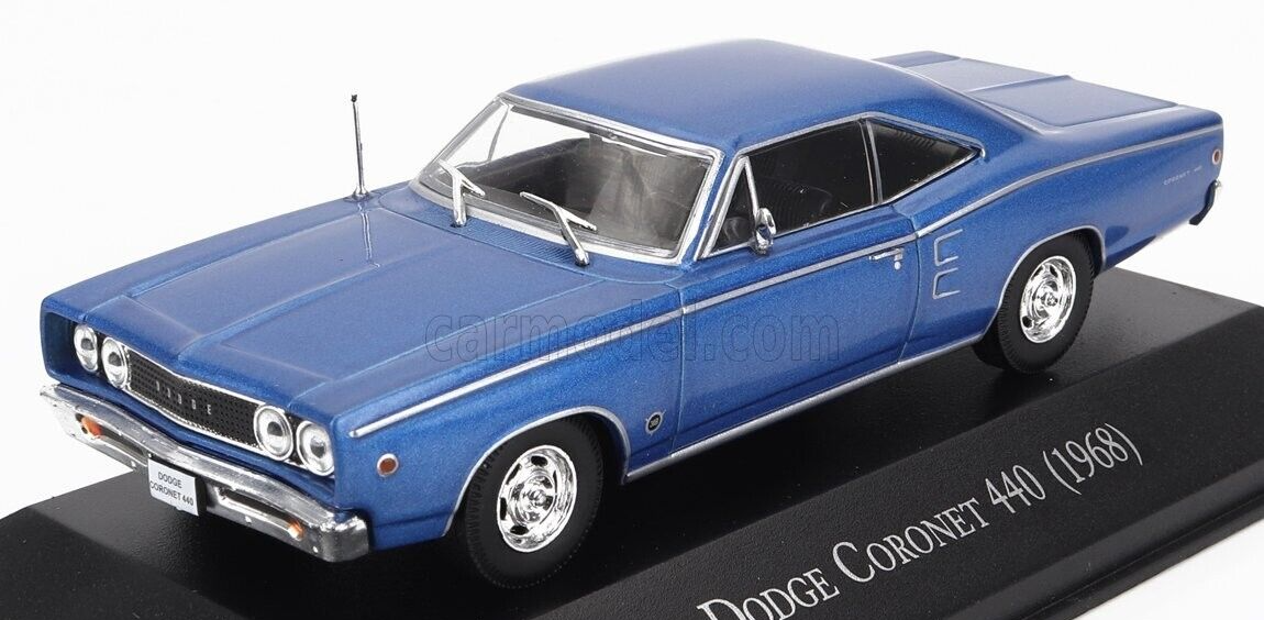 SUPERB DIECAST 1/43 1968 DODGE CORONET 440 IN METALLIC BLUE | eBay