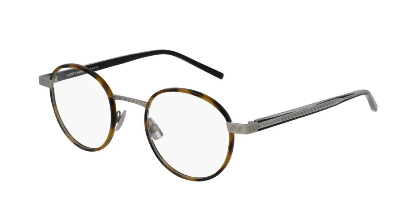 Saint Laurent SL 125 Havana Silver (002 E) Eyeglasses