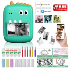 Wireless Mini Pocket Thermal Printer Bluetooth Phone Photo Label Printing Paper