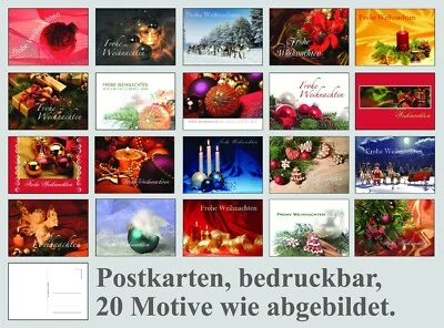 MARKENLOS 80 Weihnachtskarten Weihnachts-Postkarten Weihnachtspostkarten Weihnachten Set