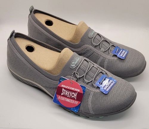 Relaxed Fit From Skechers, Vegan Sz 9 Air Cooled, Memory Foam Womens Shoes Gray - Picture 4 of 9