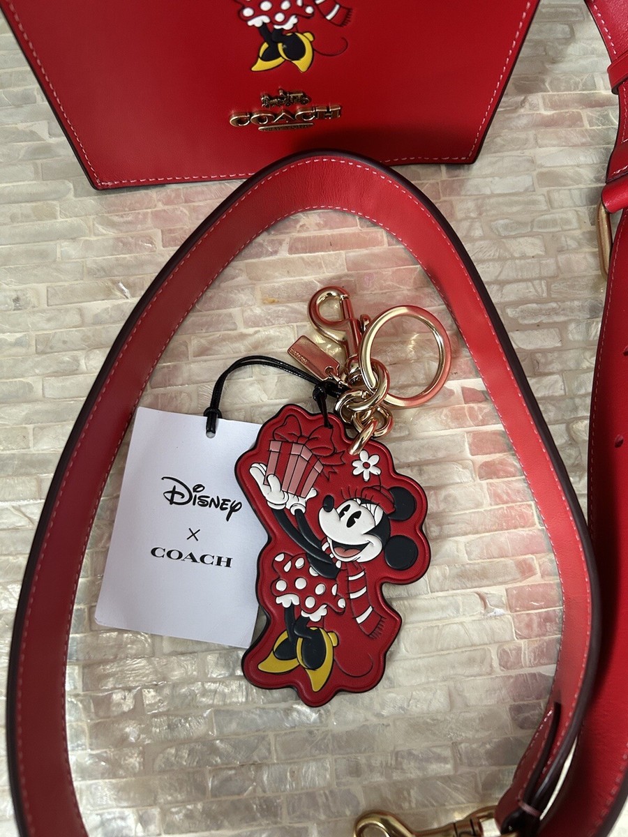 Disney X Coach North South Mini Tote With Minnie Mouse & Bag