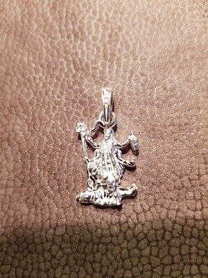 Schöne 925 Sterlingsilber G 'Ma Kali / Kali Mata Anhänger Religiös für Unisex