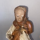 Mexican Paper Mache Folk Art Figures Man & Woman with Pots 12 Set of 2 Vintage — photo 10