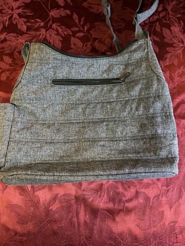 LUG CABLE CAR Satchel Shoulder Crossbody Tote Bag Gray - Picture 3 of 5