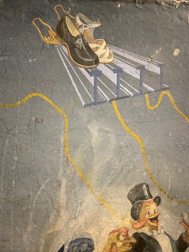 PUBBLICITA' TAVOLA ORIGINALE, FIRMATA VI. NA. 1937/1942 TEMPERA - Foto 4 di 6