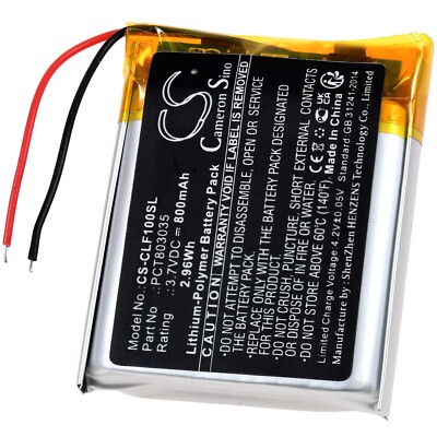 Akku für Cleer Flow Enduro anc Headset 3,7V 800mAh/3Wh Li-Polymer Schwarz