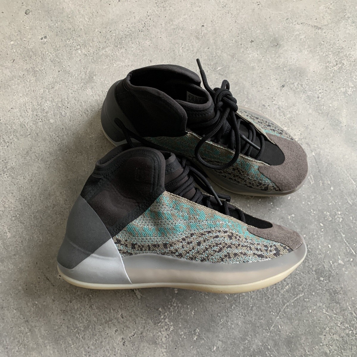 ADIDAS YEEZY QNTM TEAL BLUE QUANTUM SNEAKERS SIZE US 7 UK 6