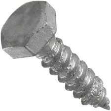1/2"-6 x 4" Hex Lag Screw Low Carbon Hot-Dipped Galvanized, 5 PK