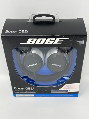 Bose OE2i Audio Wired Headphones Collapsible Headband Case Remote