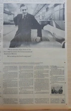 1967 newspaper ad for Rambler AMC - interview with AMC Chairman Roy Chapin Jr. 