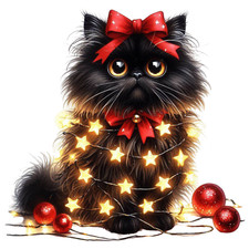 Angry Black Cat Wall Decal Sticker Wall Sticker 18X18cm Large