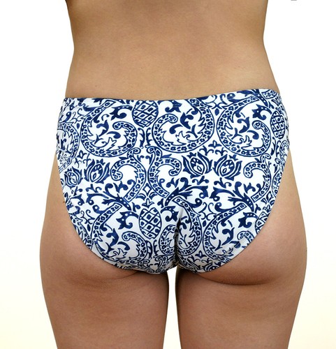 KECHIKA WOMEN'S SWIMWEAR BOTTOM NWT B622 "ROYAL HAWAIIAN" RWN RNV - Picture 4 of 4
