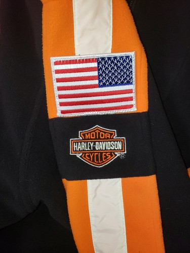 Rare Harley Davidson Very Heavy Pullover 1/4 Zip Sweatshirt Thick Fleece - Picture 4 of 7