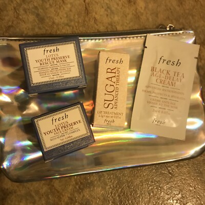 Fresh-Lotus Youth Preserve Face Cream Rescue Mask Sugar Lip Treatment Black Tea