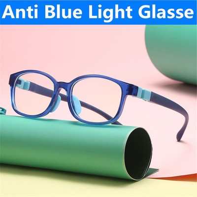 Silikon TR Brillen Anti-Blau-Licht-Gläser Weicher Rahmen Goggle Kinder Brillen