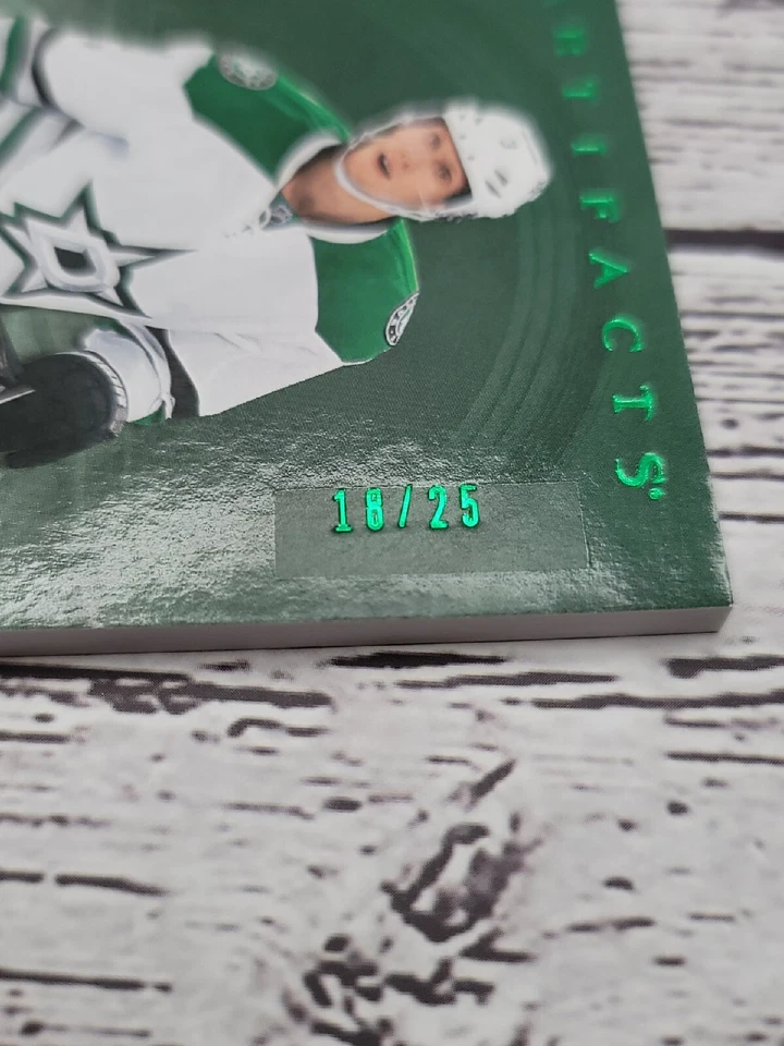 John Klingberg 2017/18 UD Artifacts Emerald Dual Relic 18/99 Card Dallas Stars - Image 3 of 3