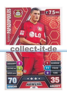 Match Attax Extra 14/15 - 469 - Kyriakos PAPADOPOULOS